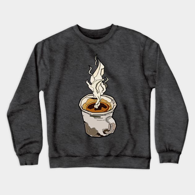 Espresso Crewneck Sweatshirt by minniemorrisart